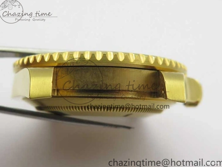 MiroTime 0111 WaterResistant Submariner 116618 LN D1F Best Edition YG Wrapped Black Dial on YG Wrapped Bracelet A 2588